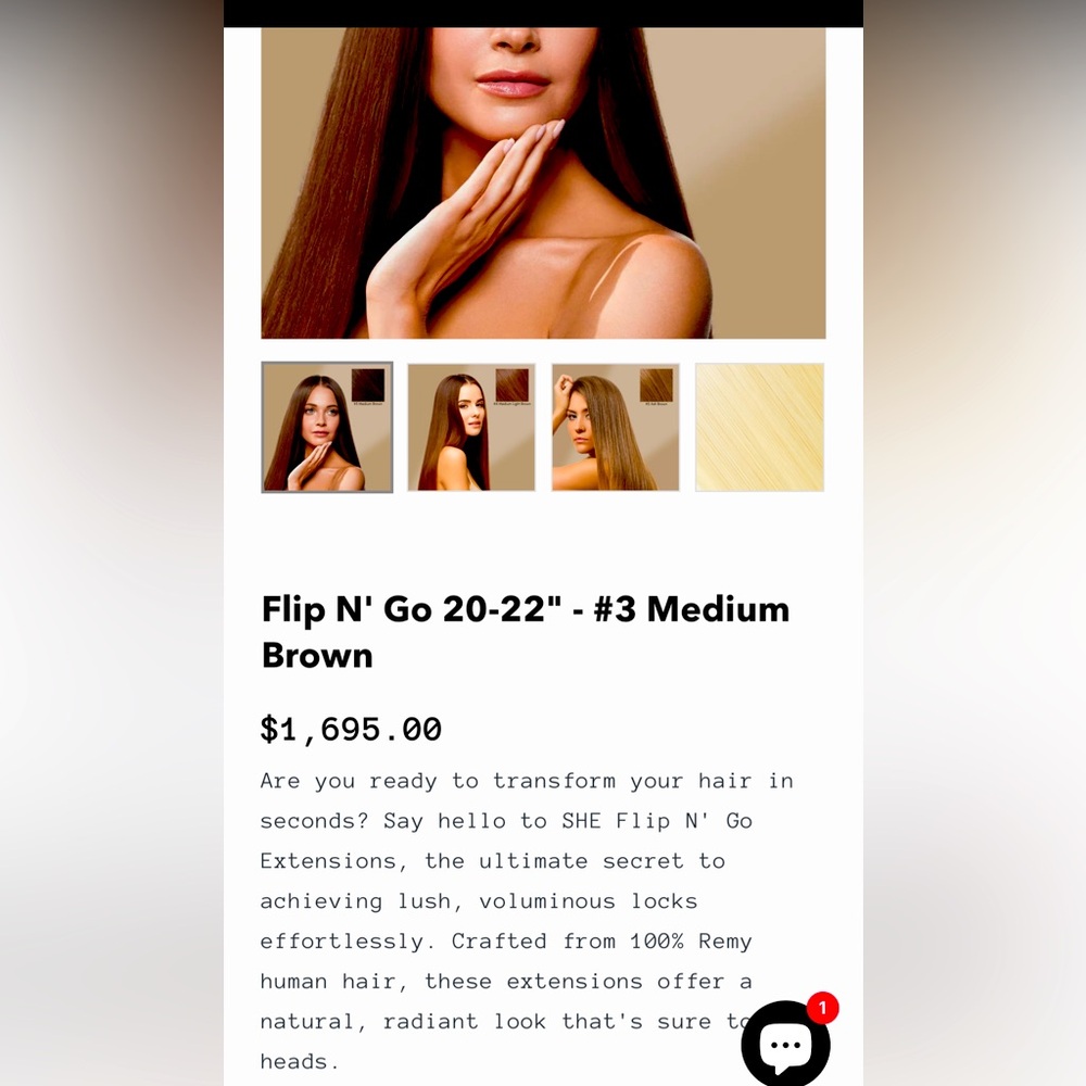 SHE Flip N Go Hair Extension Halo